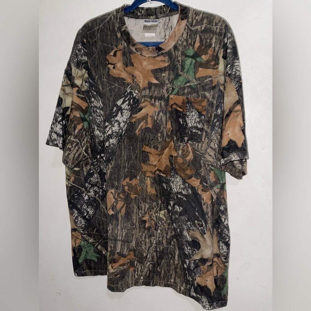 Men's Jerzees X Mossy Oak Hunting Print Pocket Tee